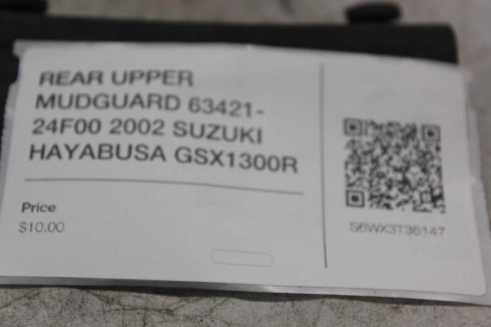 REAR UPPER MUDGUARD 63421-24F00 2002 SUZUKI HAYABUSA GSX1300R