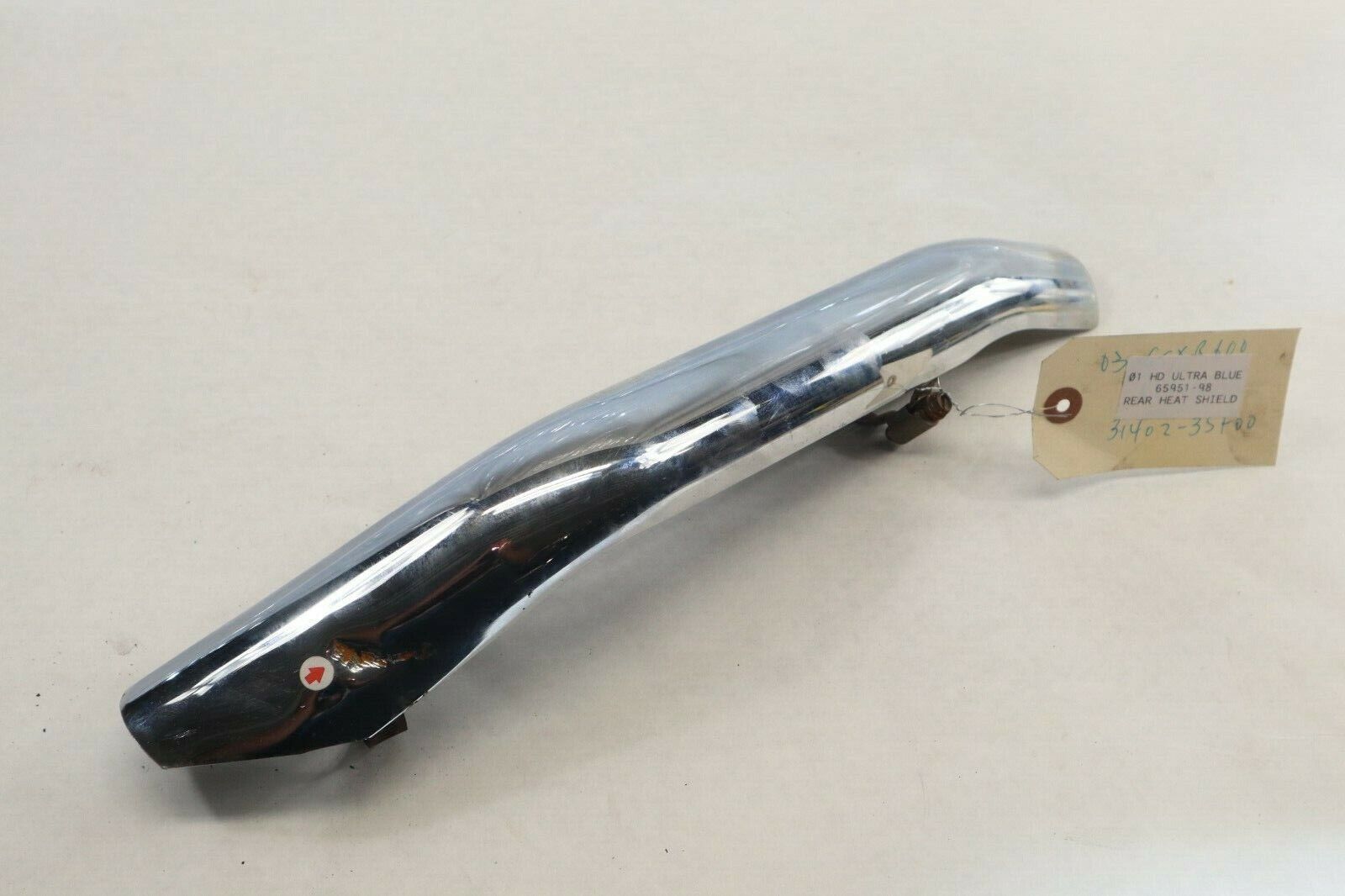 Rear Exhaust Pipe Shield Chrome Harley Davidson 65951-98