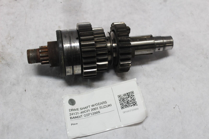 DRIVE SHAFT W/GEARS 24131-40C21 2001 SUZUKI BANDIT GSF1200S