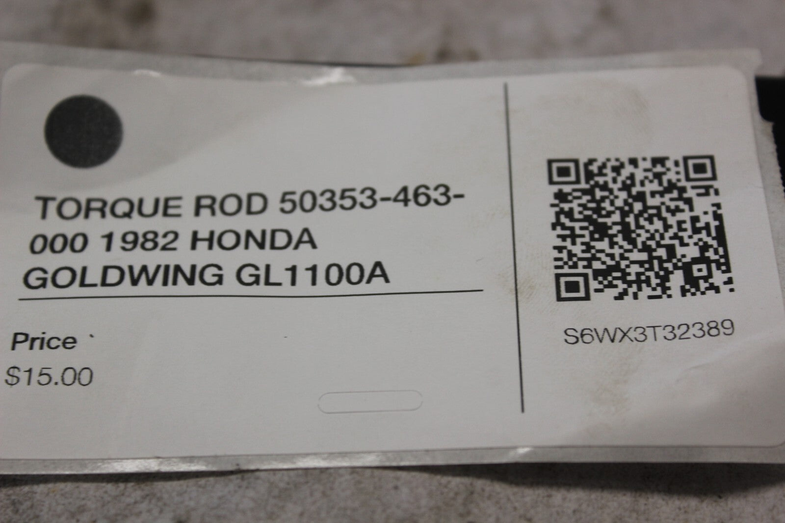 TORQUE ROD 50353-463-000 1982 HONDA GOLDWING GL1100A