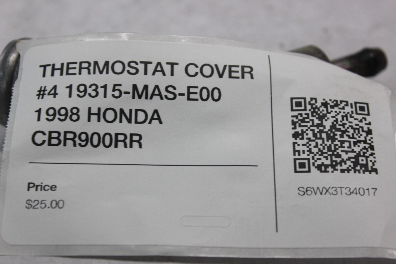 THERMOSTAT COVER #4 19315-MAS-E00 1998 HONDA CBR900RR
