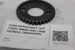 CAM SPROCKET 34T 14321-MW0-000 1998 HONDA CBR900RR