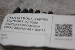 CLUTCH BOLT, SPRING SUPPORT (6) 2002 SUZUKI HAYABUSA GSX1300R 21481-02F11