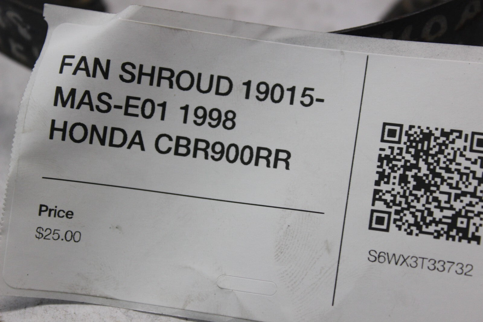 FAN SHROUD 19015-MAS-E01 1998 HONDA CBR900RR