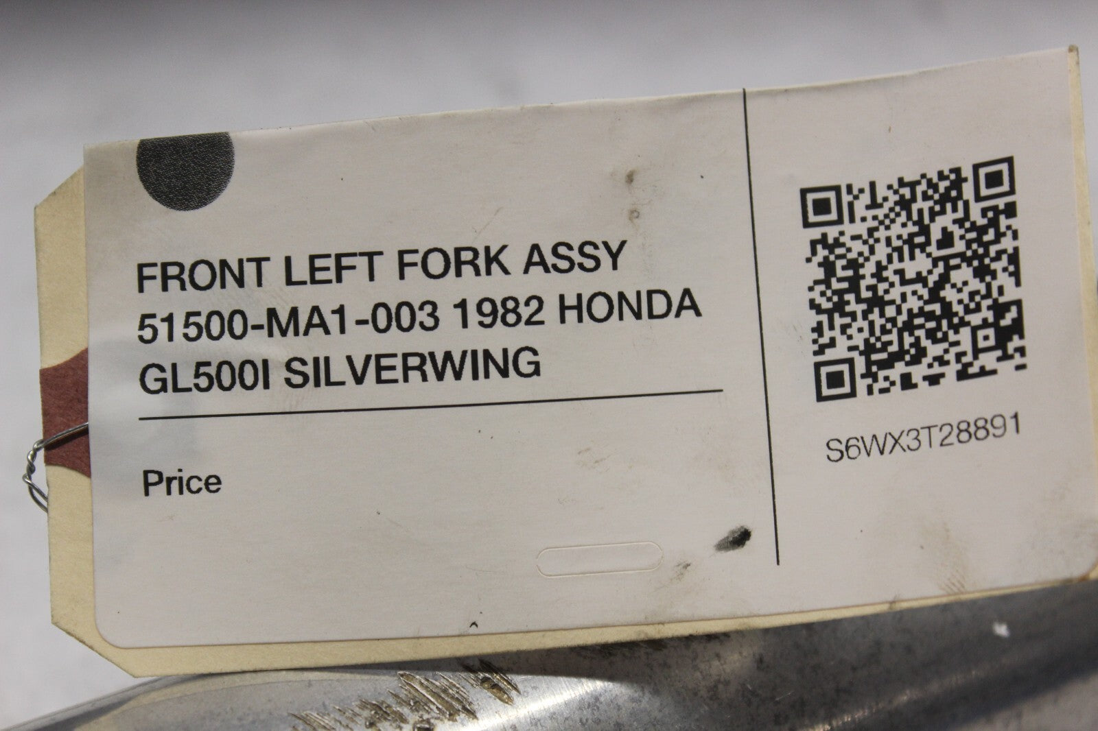 FRONT LEFT FORK ASSY 51500-MA1-003 1982 HONDA GL500I SILVERWING