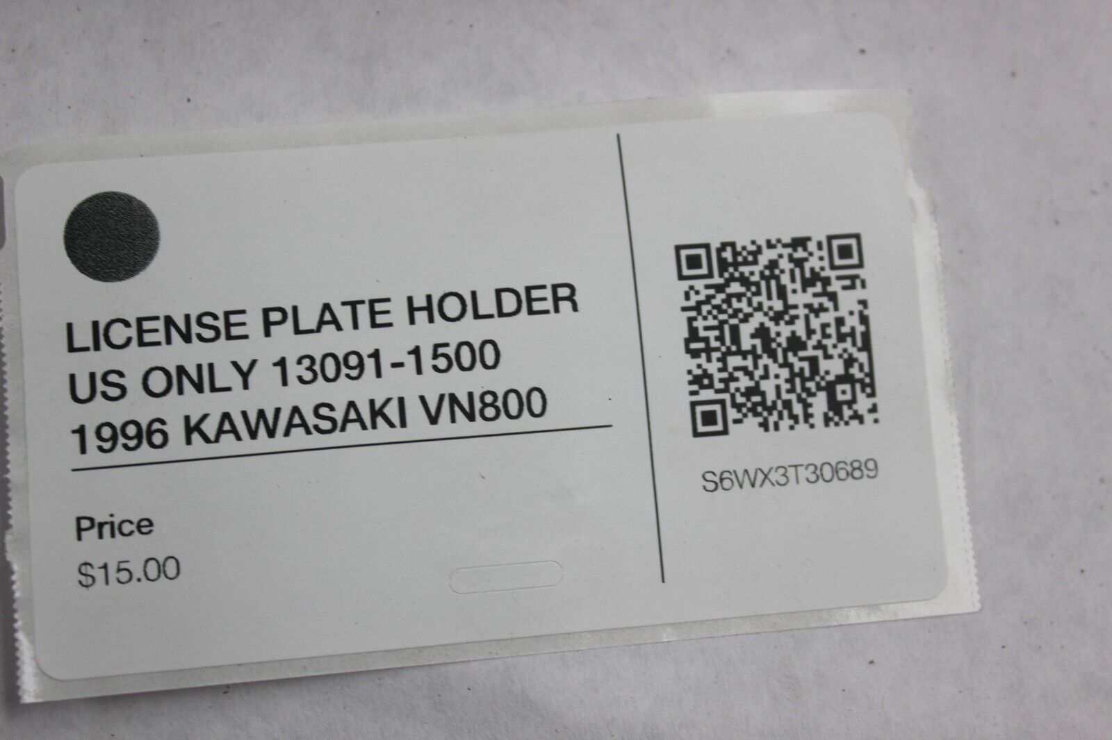 LICENSE PLATE HOLDER US ONLY 13091-1500 1996 KAWASAKI VN800
