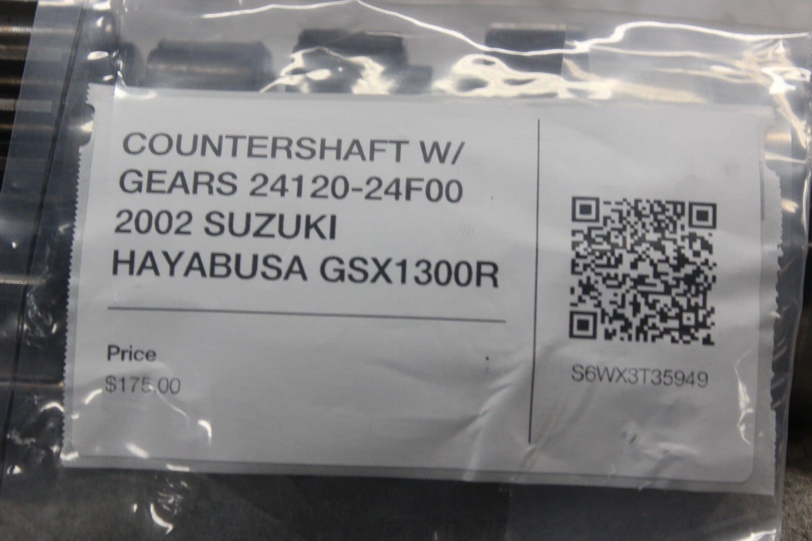 COUNTERSHAFT W/ GEARS 24120-24F00 2002 SUZUKI HAYABUSA GSX1300R