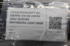 COUNTERSHAFT W/ GEARS 24120-24F00 2002 SUZUKI HAYABUSA GSX1300R