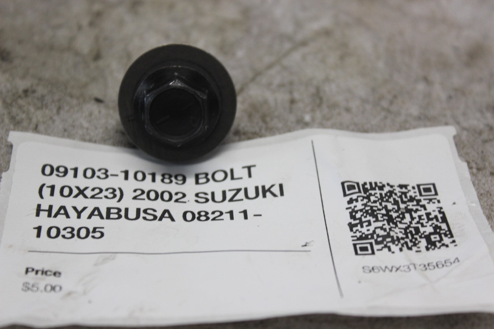 09103-10189 BOLT (10X23) 2002 SUZUKI HAYABUSA 08211-10305