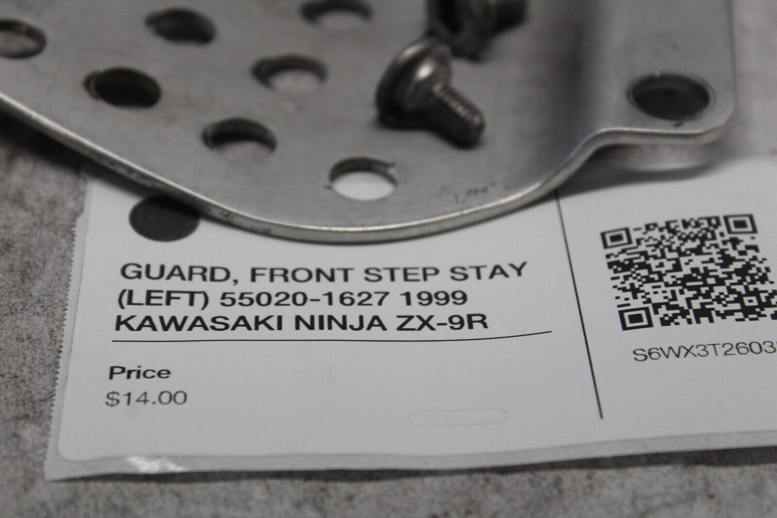 GUARD, FRONT STEP STAY (LEFT) 55020-1627 1999 KAWASAKI NINJA ZX-9R