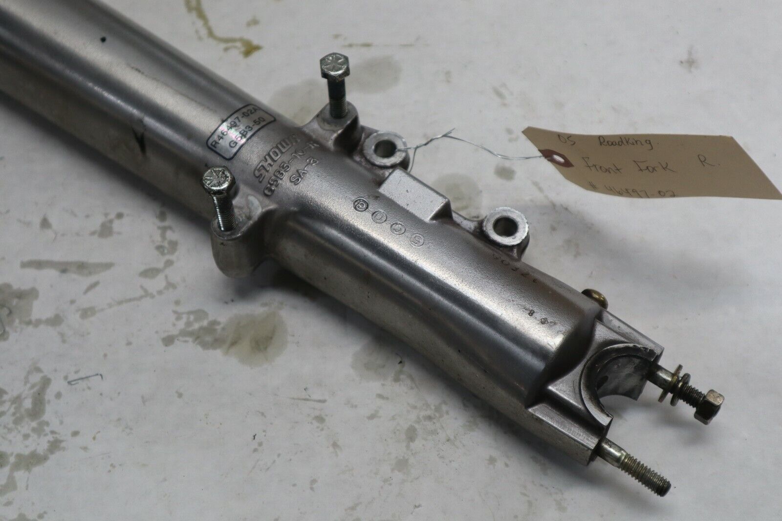 OEM Harley Davidson RIGHT Fork Suspension 2005 Road King Blk/Red 46497-02