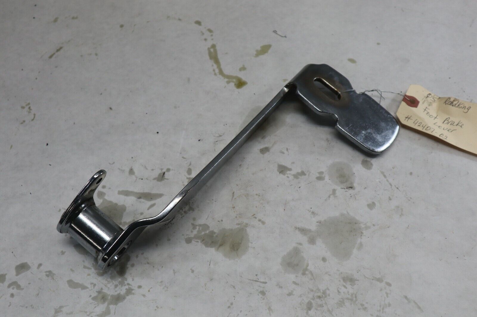 OEM Harley Davidson Rear Brake Foot Lever 2005 Road King Blk/Red 42407-02