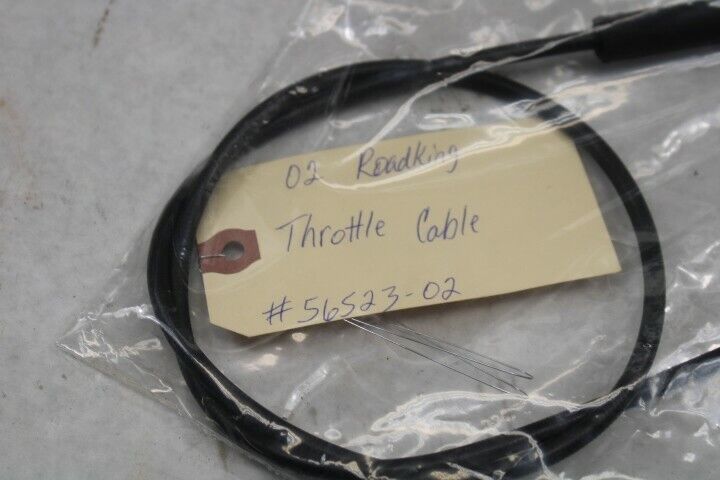OEM Harley Davidson Throttle Cable Black Vinyl 2002 Roadking 56523-02