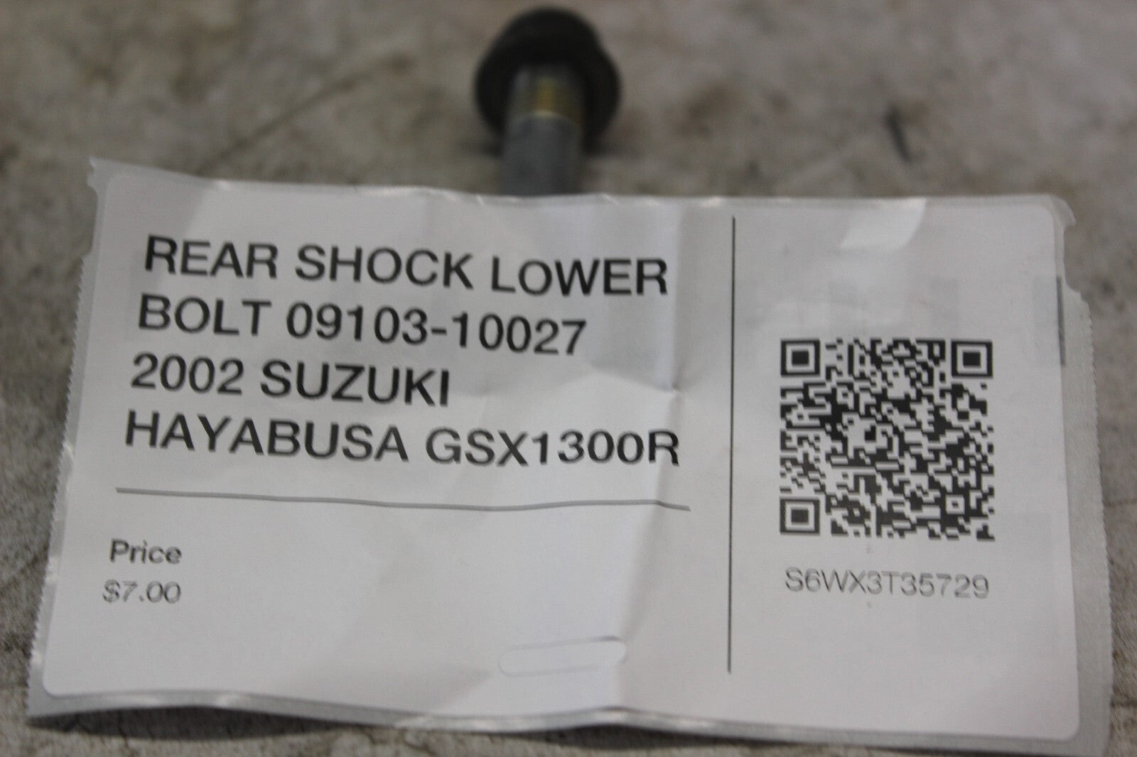 FRONT FORK LOWER PINCH BOLT 2PCS 51166-24F00 2002 SUZUKI HAYABUSA GSX1300R