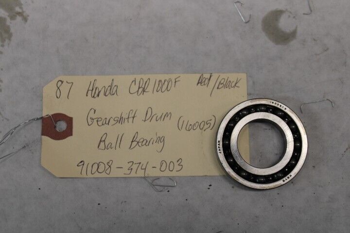 Gearshift Drum Ball Bearing (16005) 91008-374-003 1987 Honda CBR1000F Hurricane