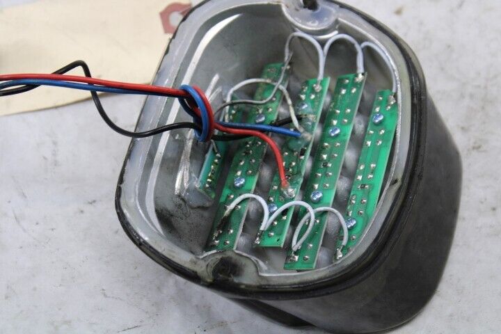 LED Smoked Tail Lamp Harley Davidson 2003 FLHT Silver Black