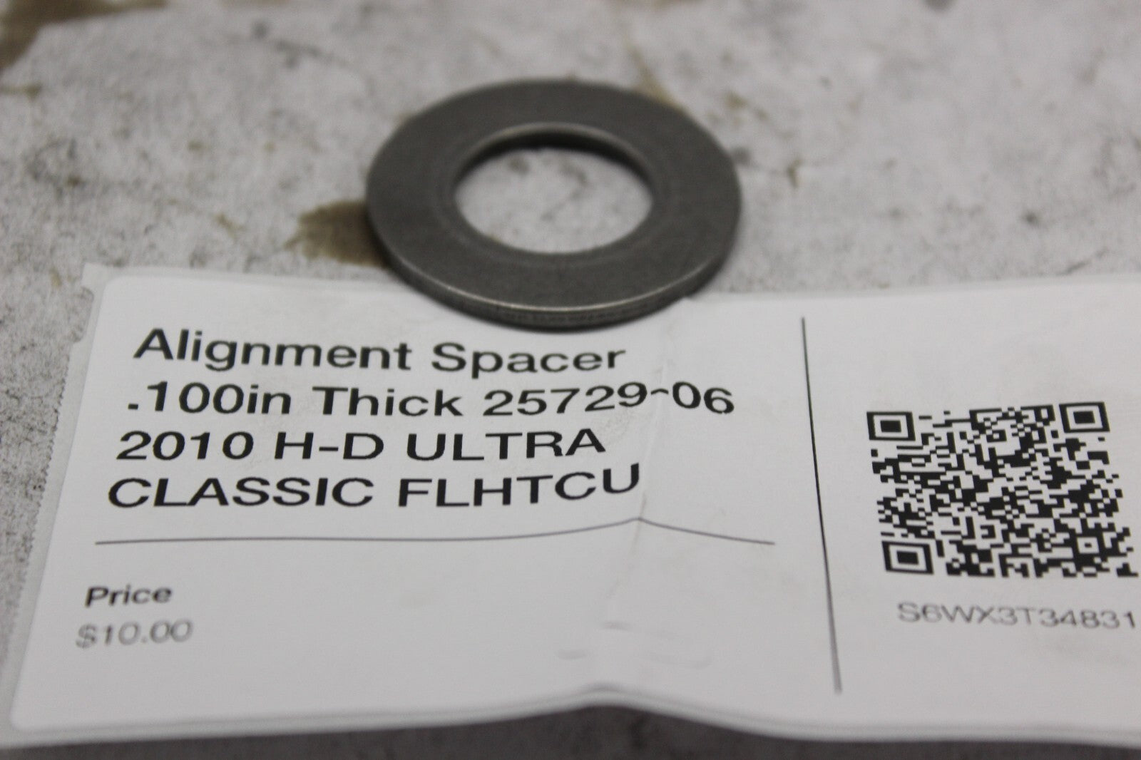 Alignment Spacer .100in Thick 25729-06 2010 H-D ULTRA CLASSIC FLHTCU