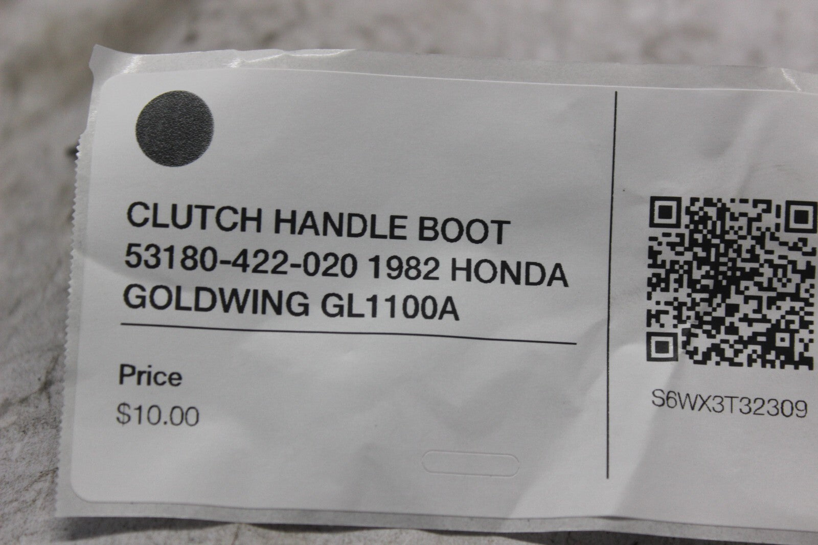 CLUTCH HANDLE BOOT 53180-422-020 1982 HONDA GOLDWING GL1100A
