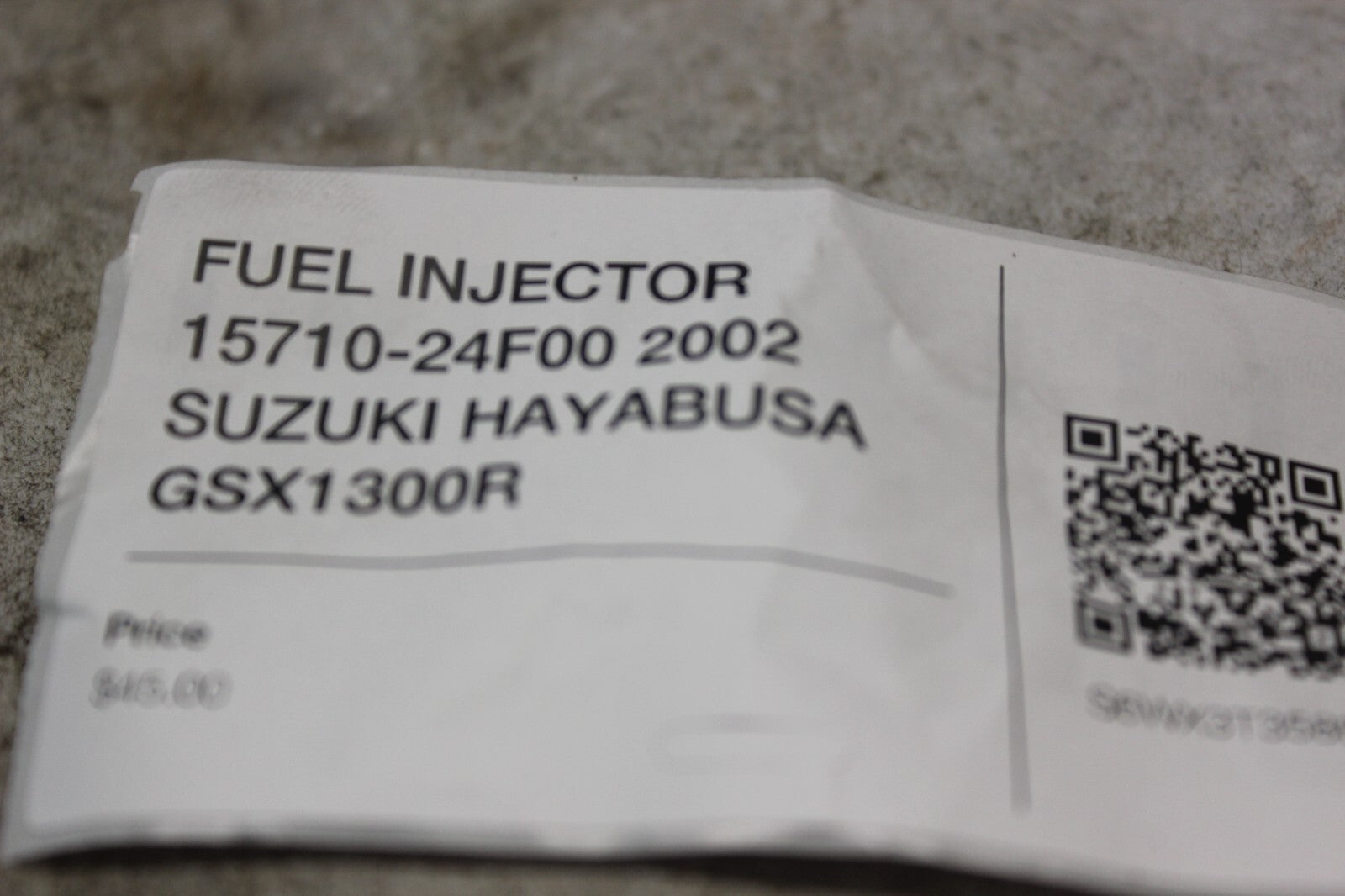 FUEL INJECTOR 15710-24F00 2002 SUZUKI HAYABUSA GSX1300R
