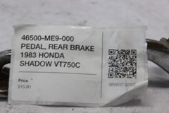 46500-ME9-000 PEDAL, REAR BRAKE 1983 HONDA SHADOW VT750C