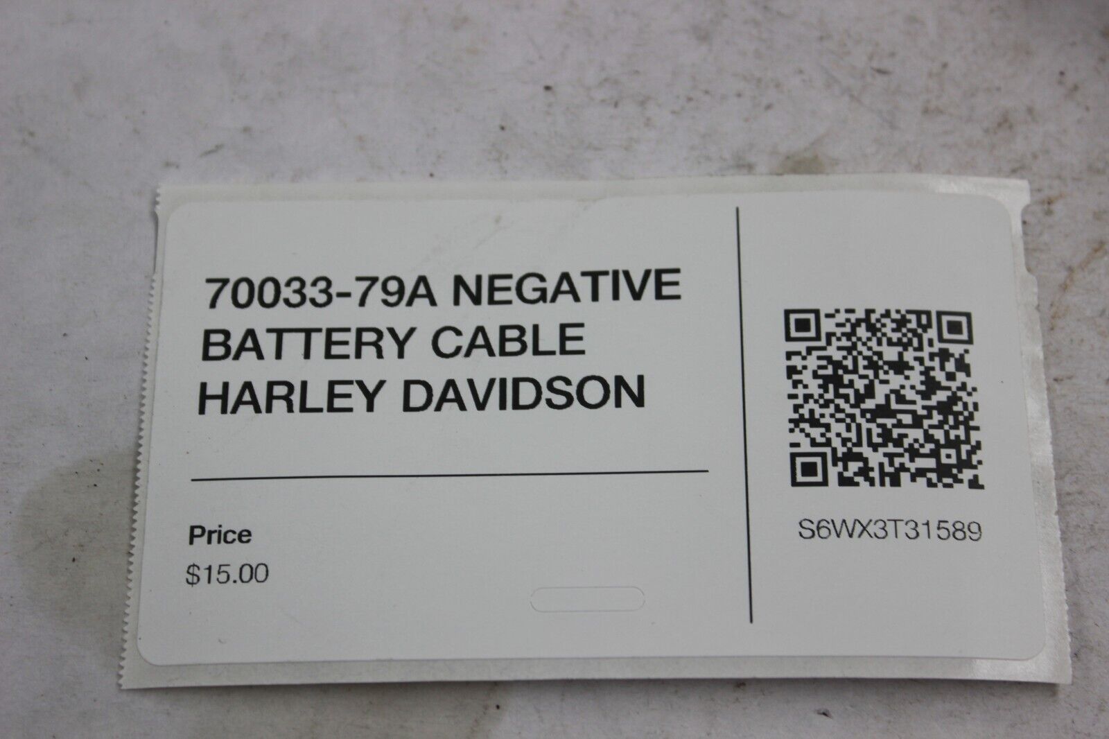 70033-79A NEGATIVE BATTERY CABLE HARLEY DAVIDSON