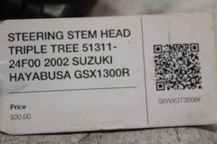 STEERING STEM HEAD TRIPLE TREE 51311-24F00 2002 SUZUKI HAYABUSA GSX1300R