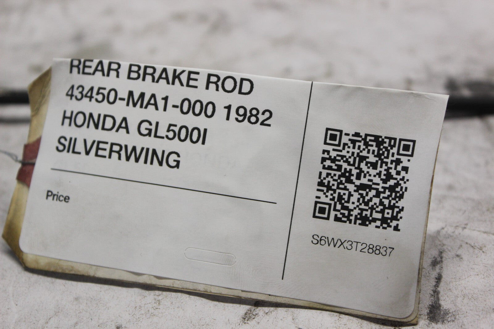 REAR BRAKE ROD 43450-MA1-000 1982 HONDA GL500I SILVERWING