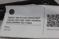 RIGHT MUFFLER BRACKET 18340-463-000 1982 HONDA GOLDWING GL1100A