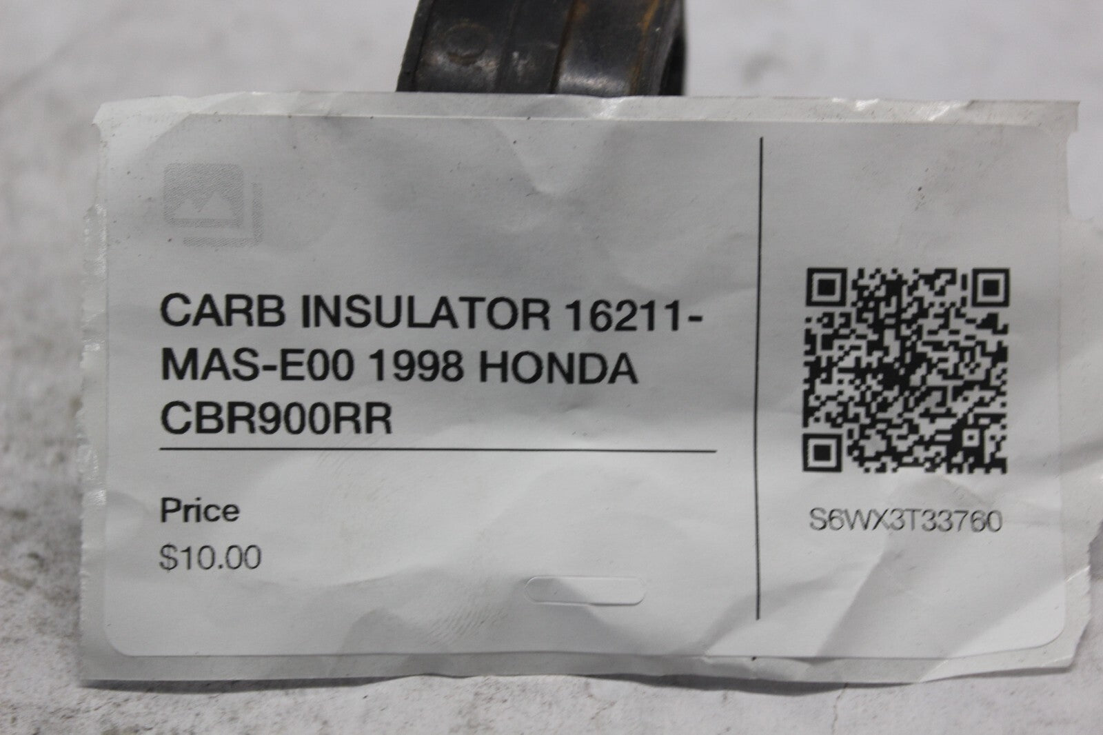 CARB INSULATOR 16211-MAS-E00 1998 HONDA CBR900RR