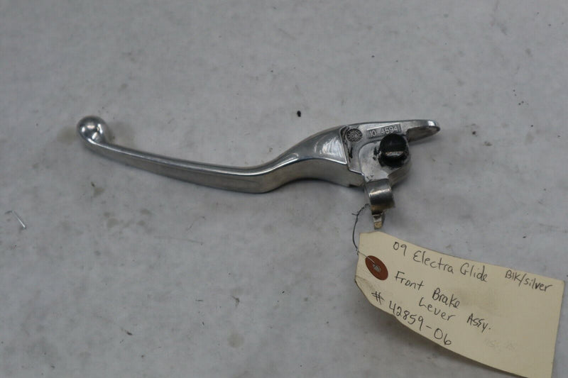 OEM Harley Davidson Front Hand Brake Lever 2009 Ultra Blk/Sil 42859-06