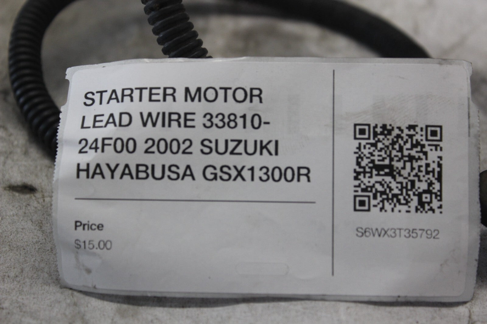 STARTER MOTOR LEAD WIRE 33810-24F00 2002 SUZUKI HAYABUSA GSX1300R
