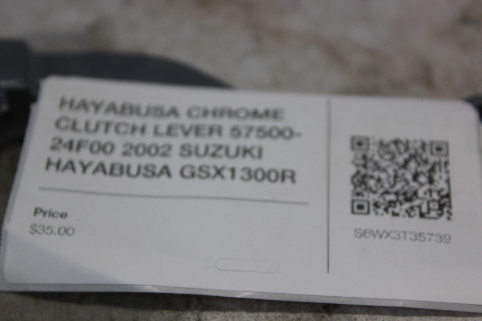HAYABUSA CHROME CLUTCH LEVER 57500-24F00 2002 SUZUKI HAYABUSA GSX1300R