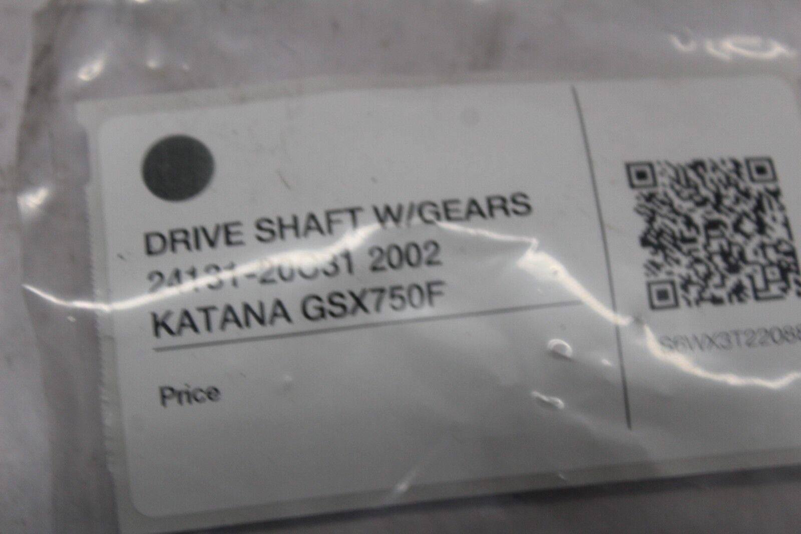 DRIVE SHAFT W/GEARS 24131-20C31 2002 KATANA GSX750F