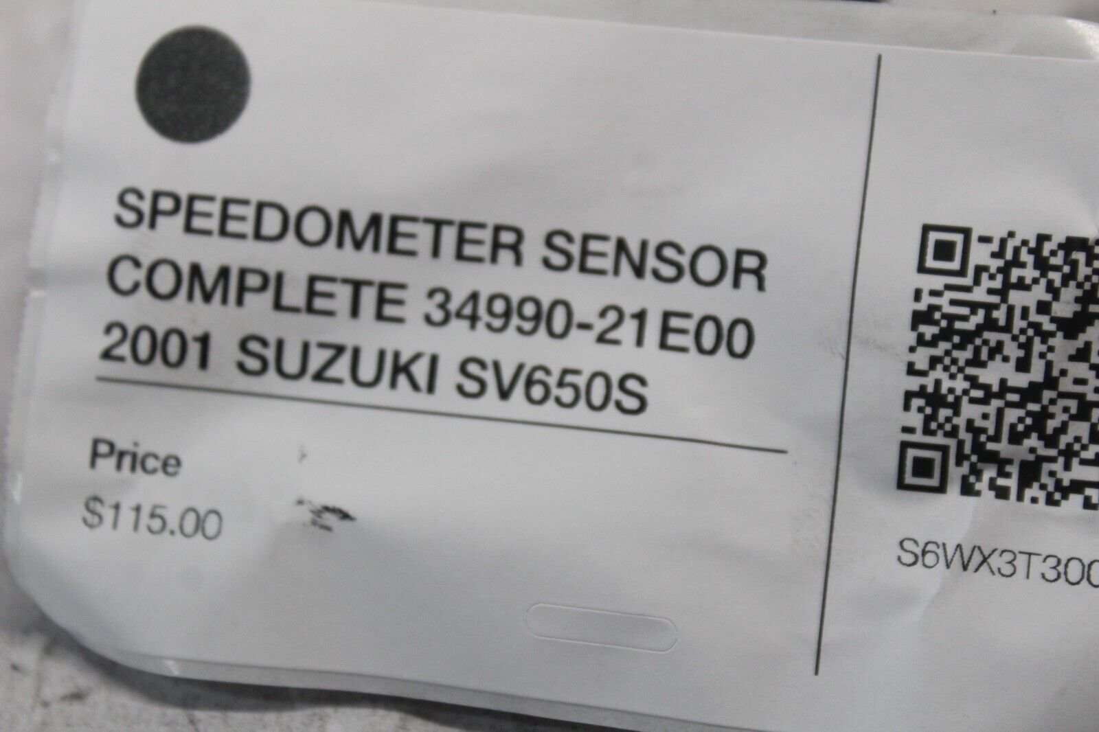 SPEEDOMETER SENSOR COMPLETE 34990-21E00 2001 SUZUKI SV650S