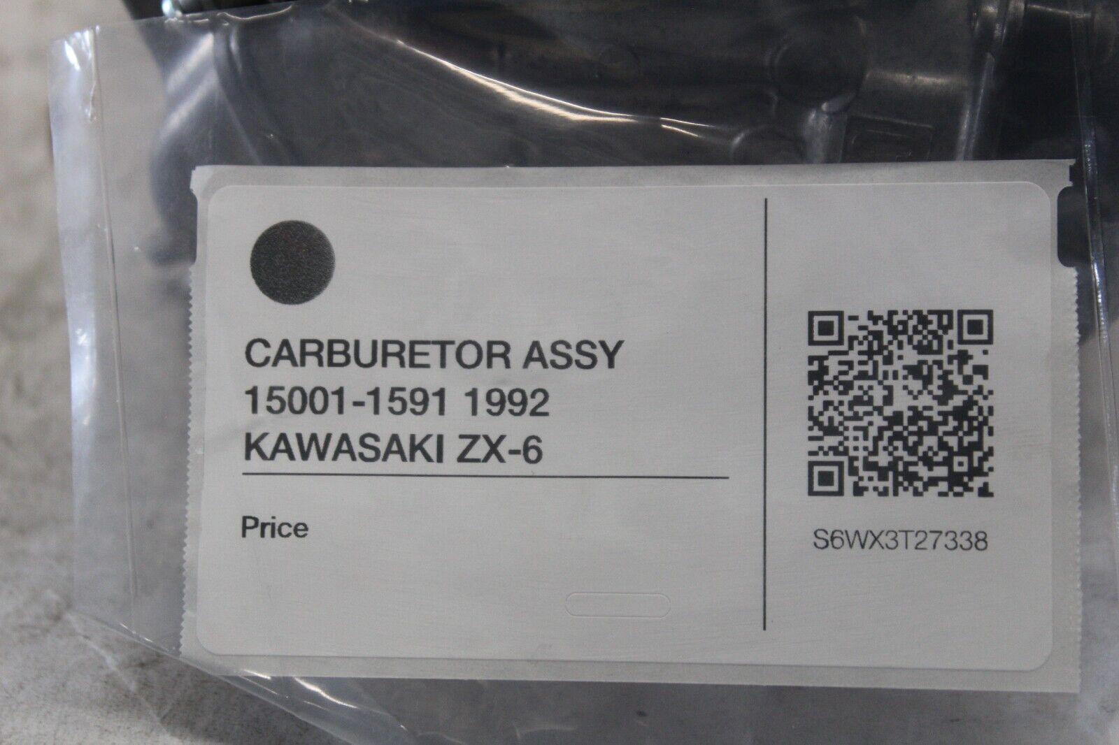 CARBURETOR ASSY 15001-1591 1992 KAWASAKI ZX-6