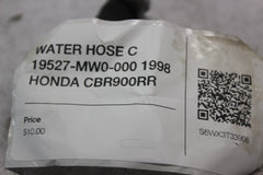 WATER HOSE C 19527-MW0-000 1998 HONDA CBR900RR