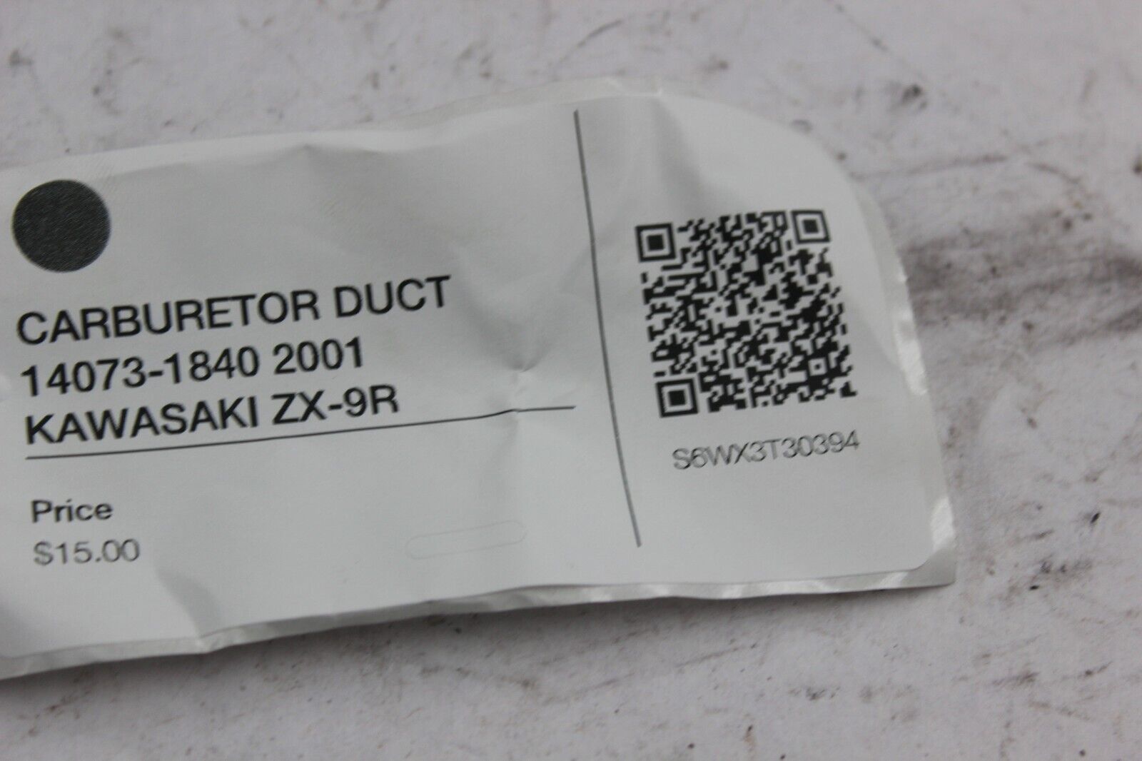 CARBURETOR DUCT 14073-1840 2001 KAWASAKI ZX-9R