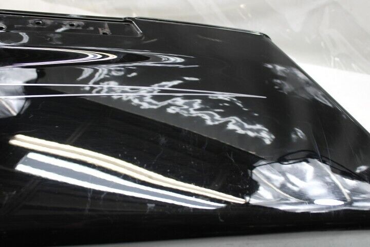 OEM Harley Davidson Saddlebag Bottom LEFT Gloss Black Silver Pinstripe 90200414