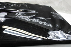 OEM Harley Davidson Saddlebag Bottom LEFT Gloss Black Silver Pinstripe 90200414