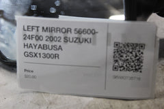 LEFT MIRROR 56600-24F00 2002 SUZUKI HAYABUSA GSX1300R