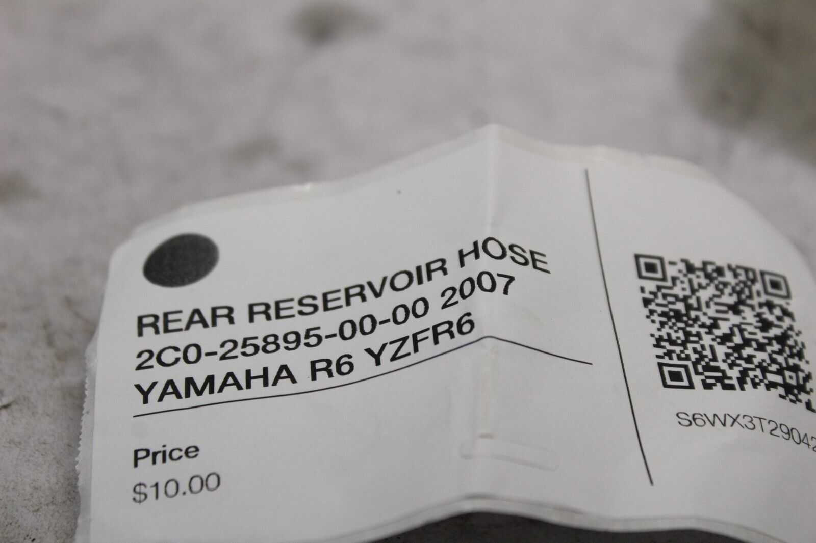 REAR RESERVOIR HOSE 2C0-25895-00-00 2007 YAMAHA R6 YZFR6