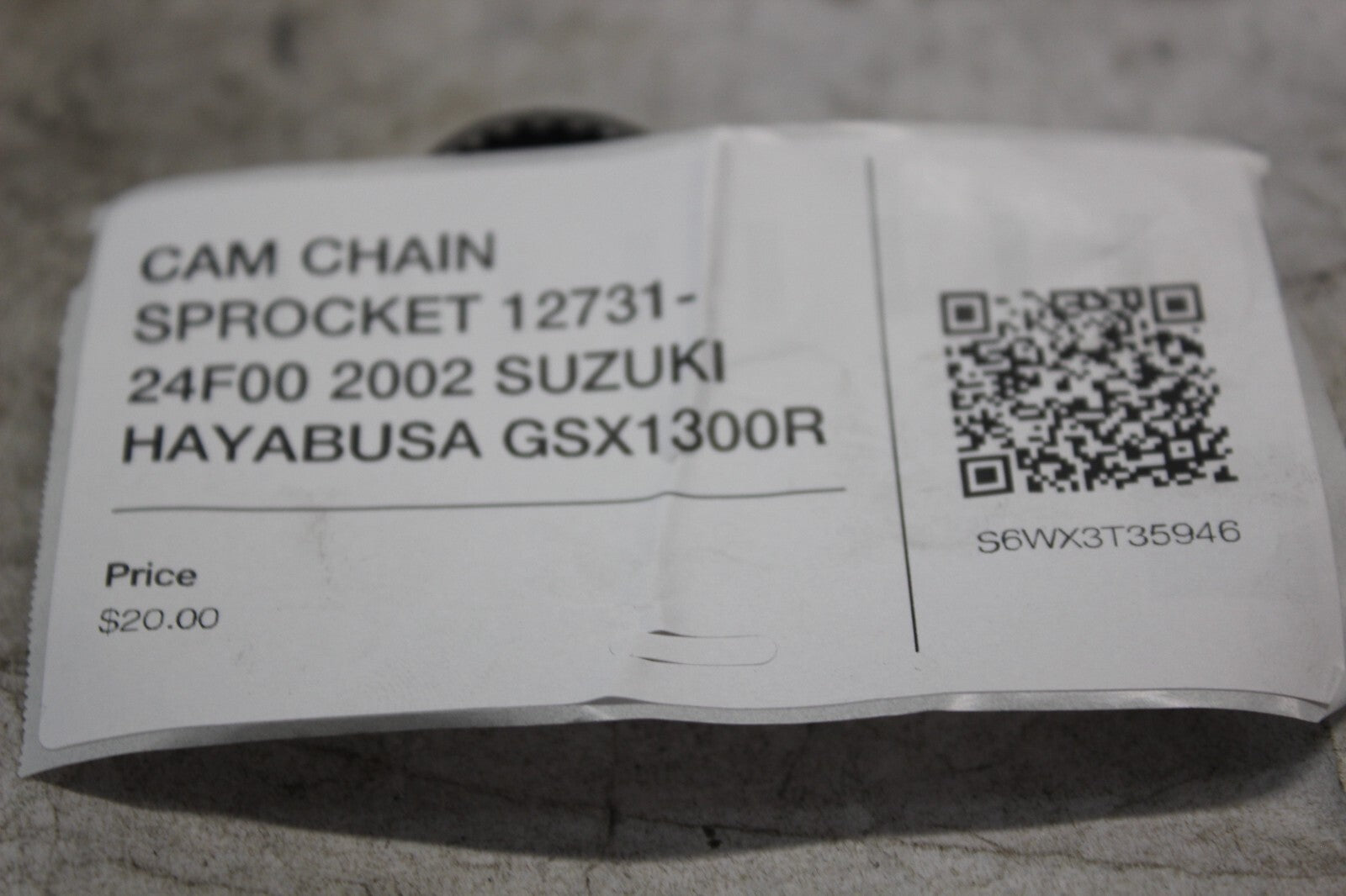 CAM CHAIN SPROCKET 12731-24F00 2002 SUZUKI HAYABUSA GSX1300R