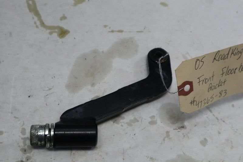 OEM Harley Davidson Driver Footboard Bracket Front 2005 Road King Blk/Red