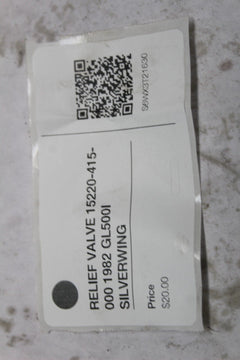RELIEF VALVE 15220-415-000 1982 GL500I SILVERWING