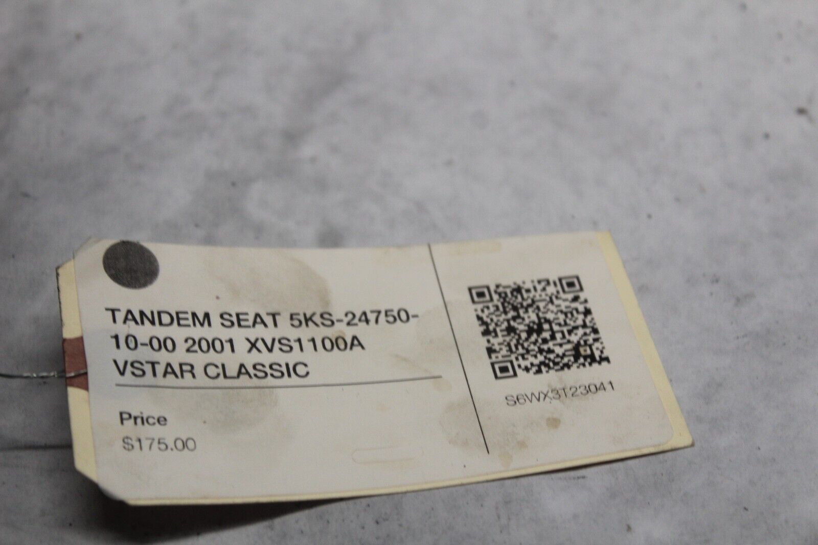TANDEM SEAT 5KS-24750-00-00 2001 XVS1100A VSTAR CLASSIC