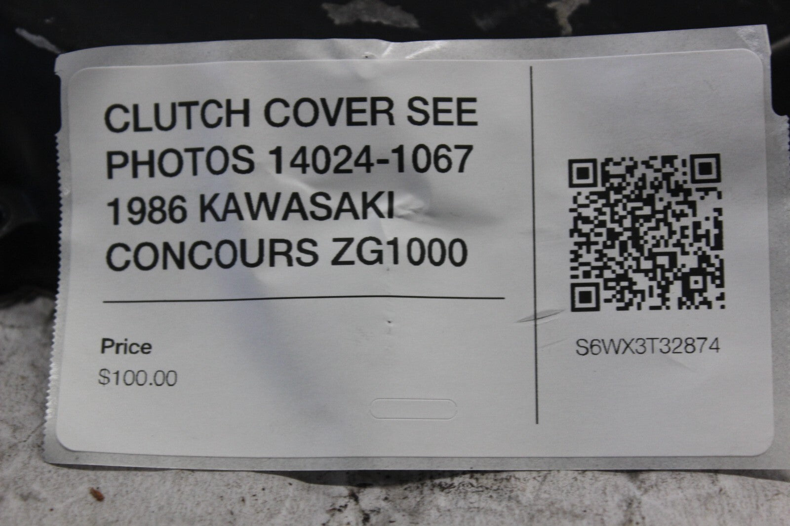 CLUTCH COVER SEE PHOTOS 14024-1067 1986 KAWASAKI CONCOURS ZG1000