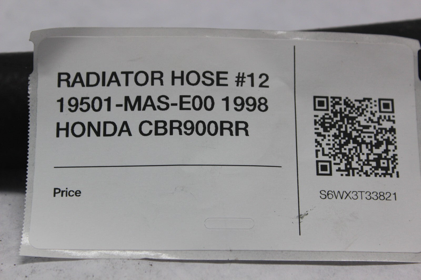 RADIATOR HOSE #12 19501-MAS-E00 1998 HONDA CBR900RR