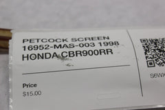 PETCOCK SCREEN 16952-MAS-003 1998 HONDA CBR900RR