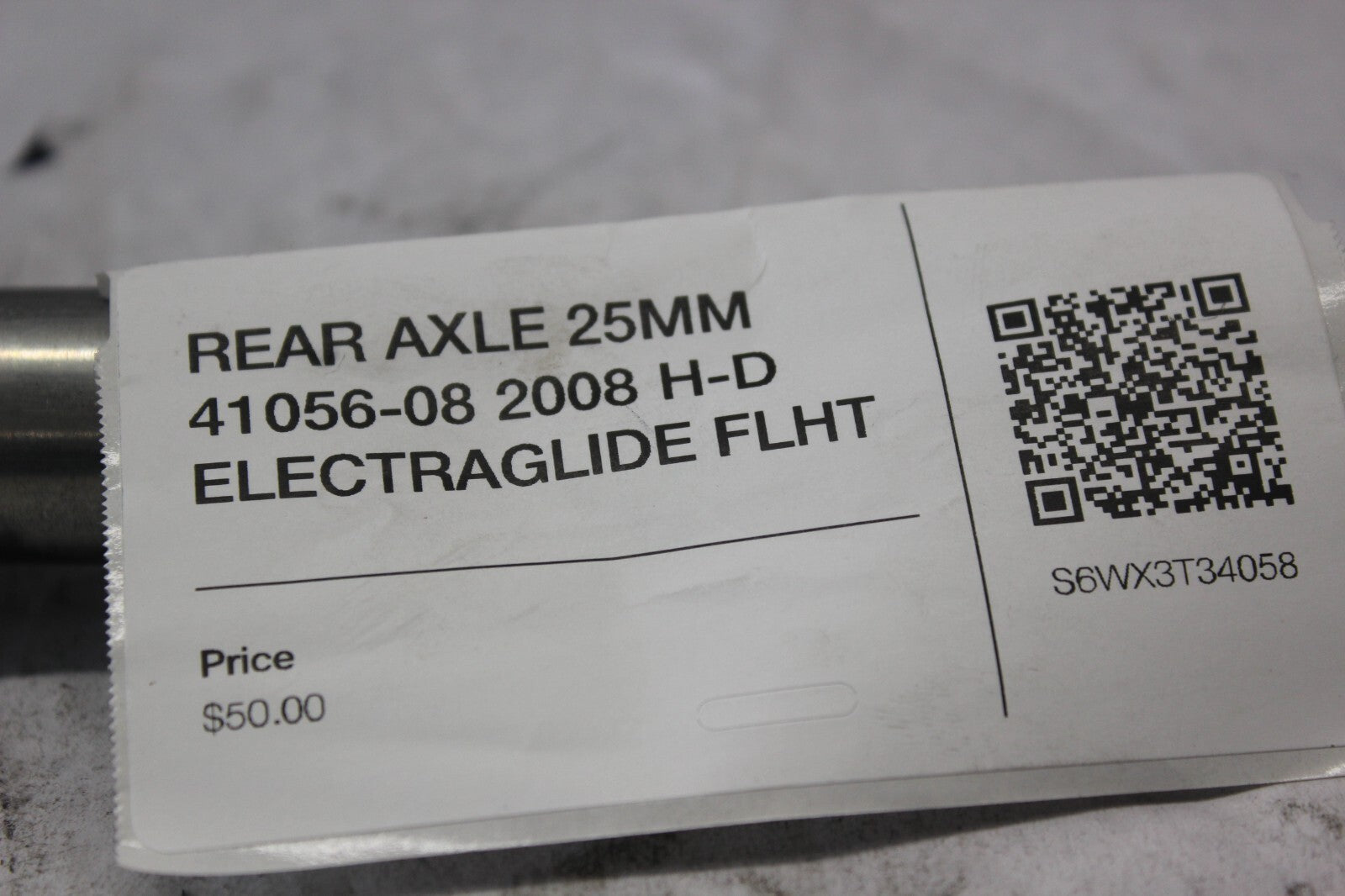 REAR AXLE 25MM 41056-08 2008 H-D ELECTRAGLIDE FLHT