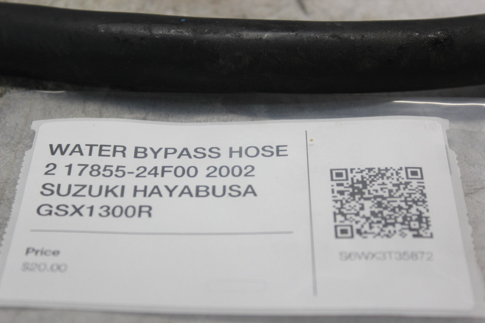 WATER BYPASS HOSE 2 17855-24F00 2002 SUZUKI HAYABUSA GSX1300R